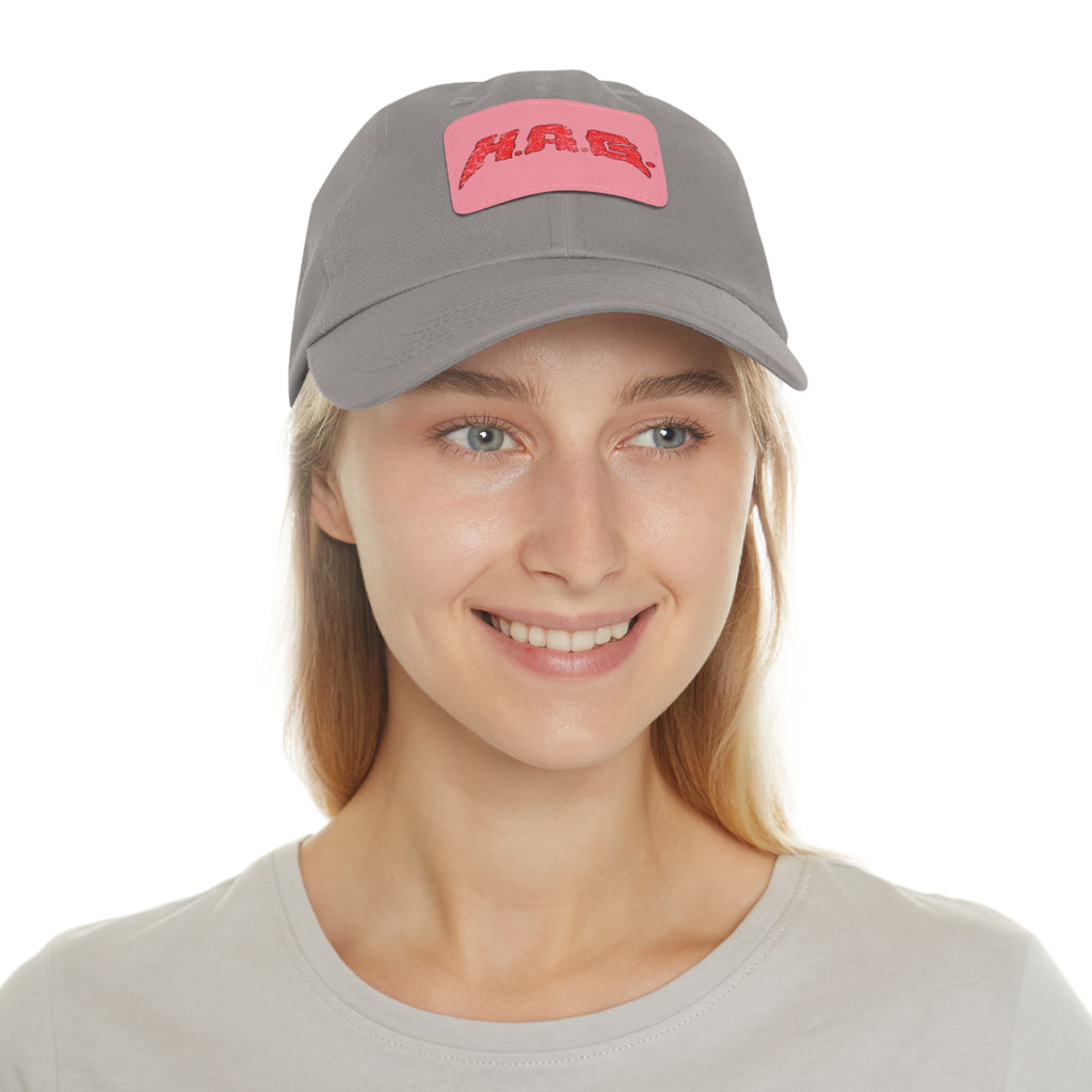 H.A.G. Leather Patch Dad Hat