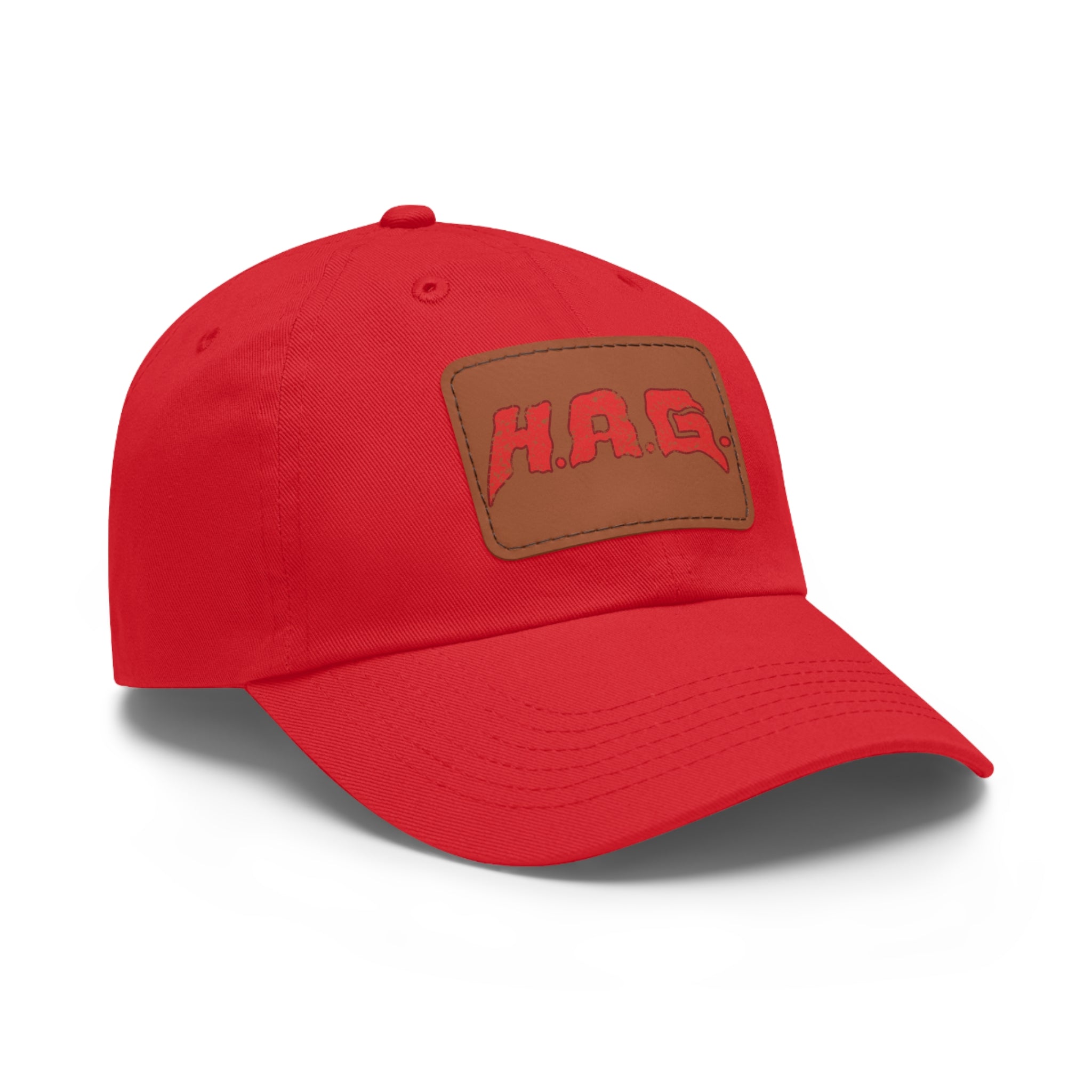 H.A.G. Leather Patch Dad Hat