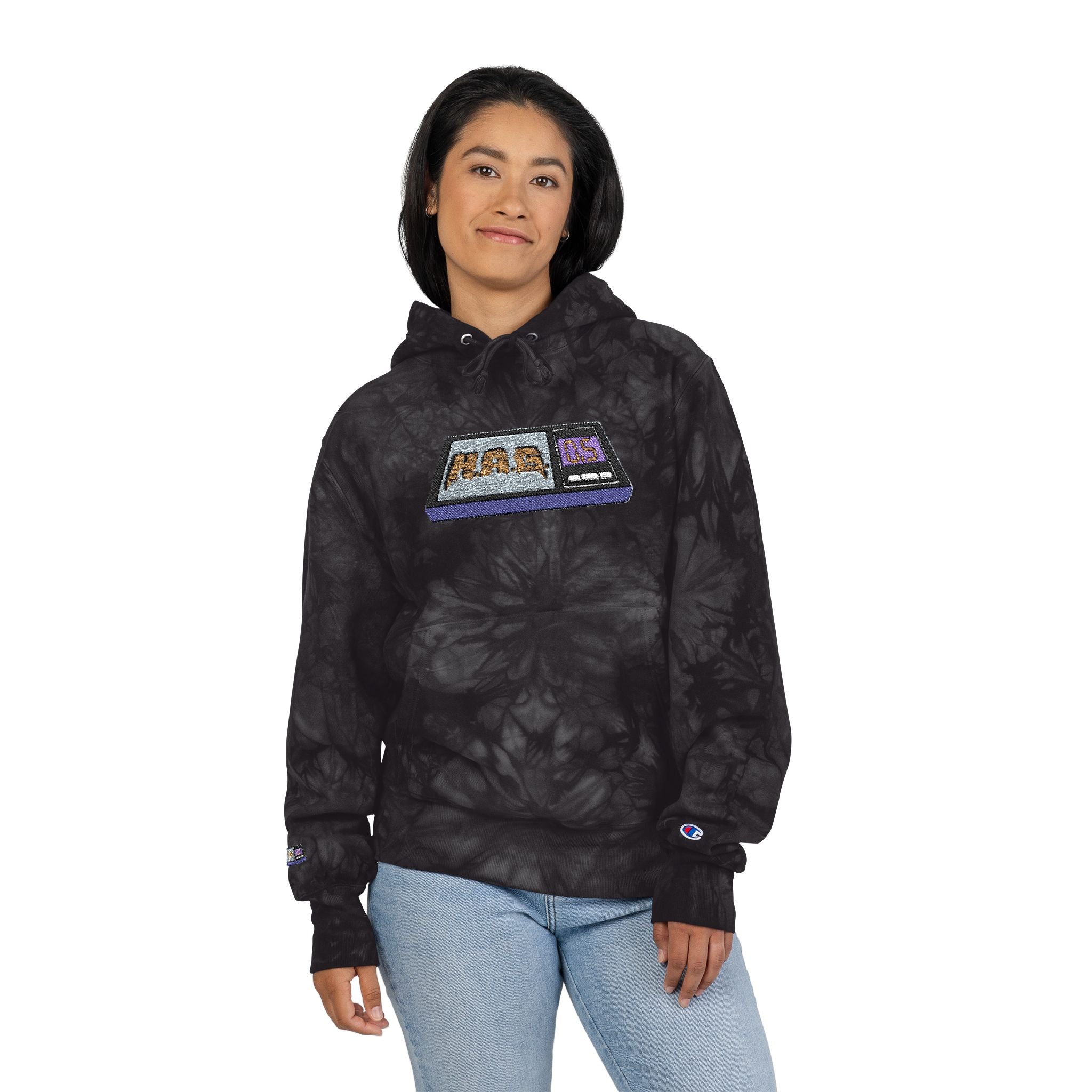 Tie-Dye H.A.G. Embroidered Hoodie