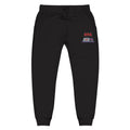 Embroidered  H.A.G. White Fleece Joggers