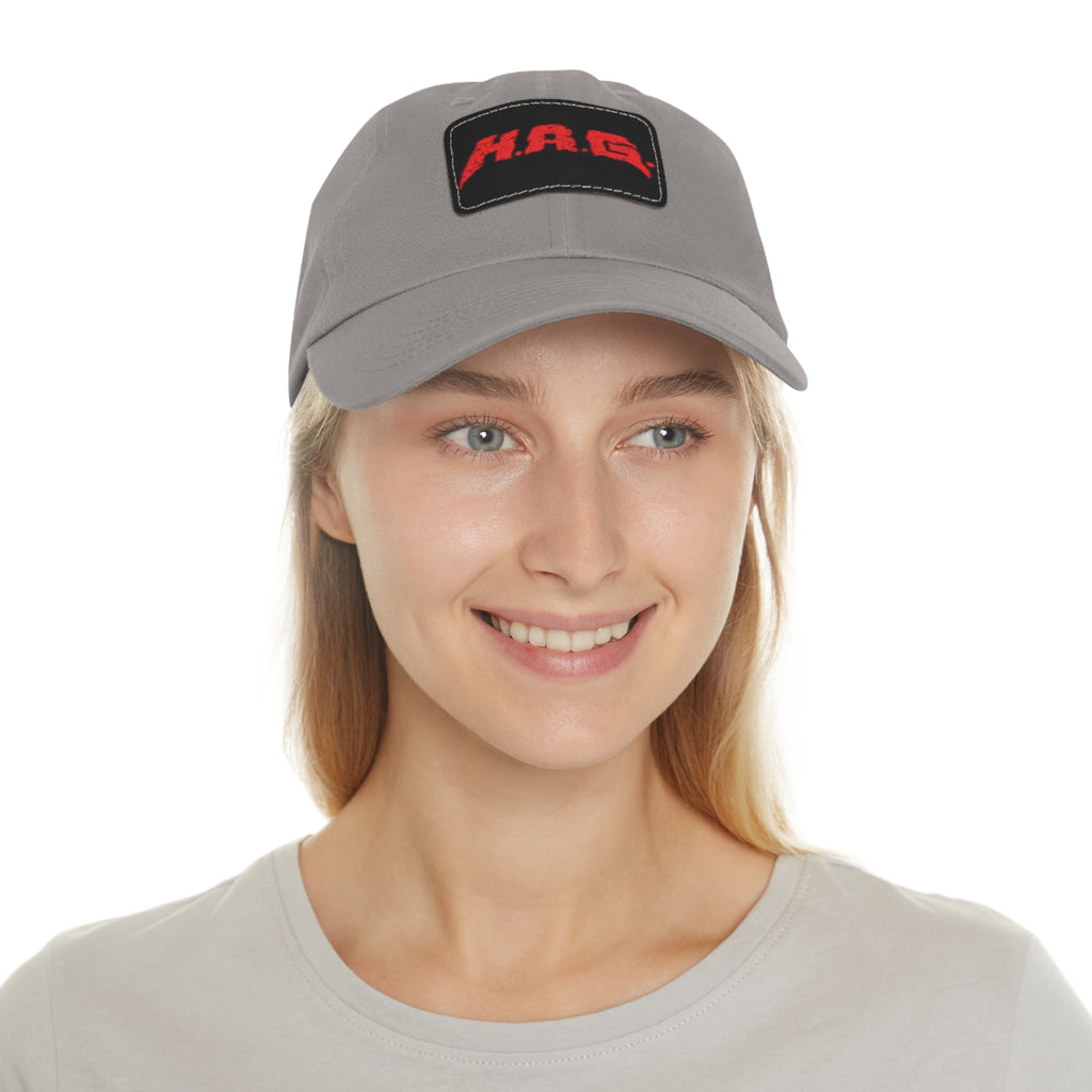 H.A.G. Leather Patch Dad Hat