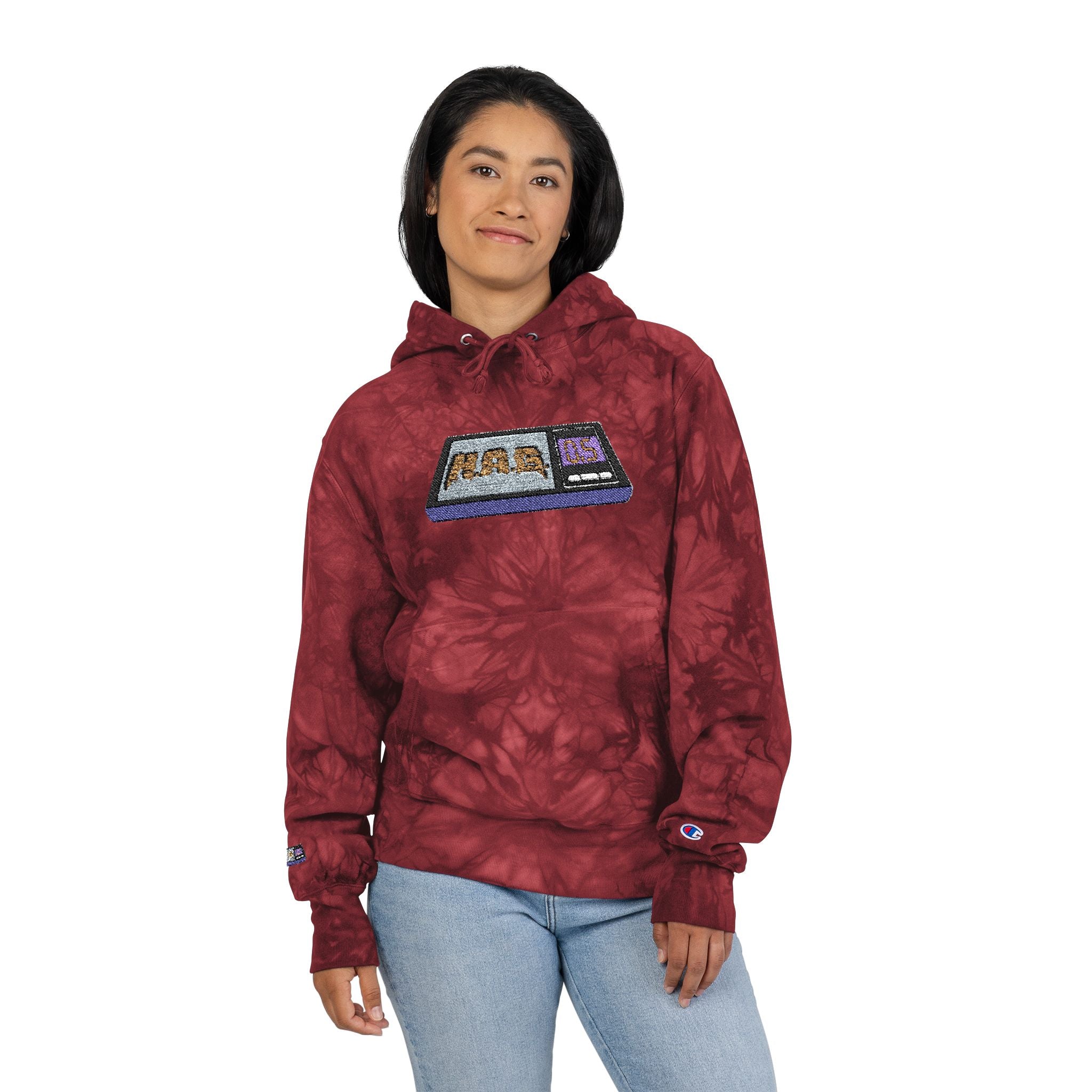 Tie-Dye H.A.G. Embroidered Hoodie