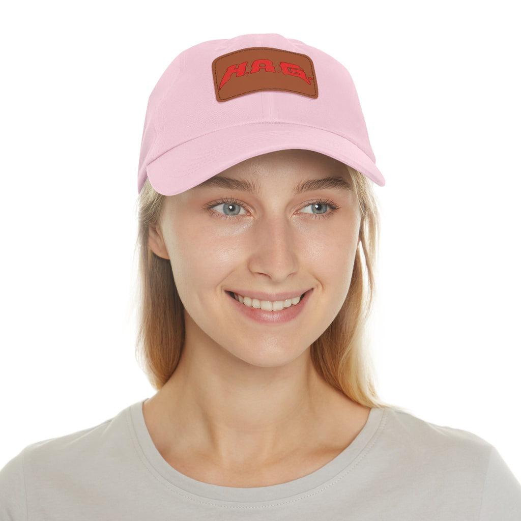H.A.G. Leather Patch Dad Hat