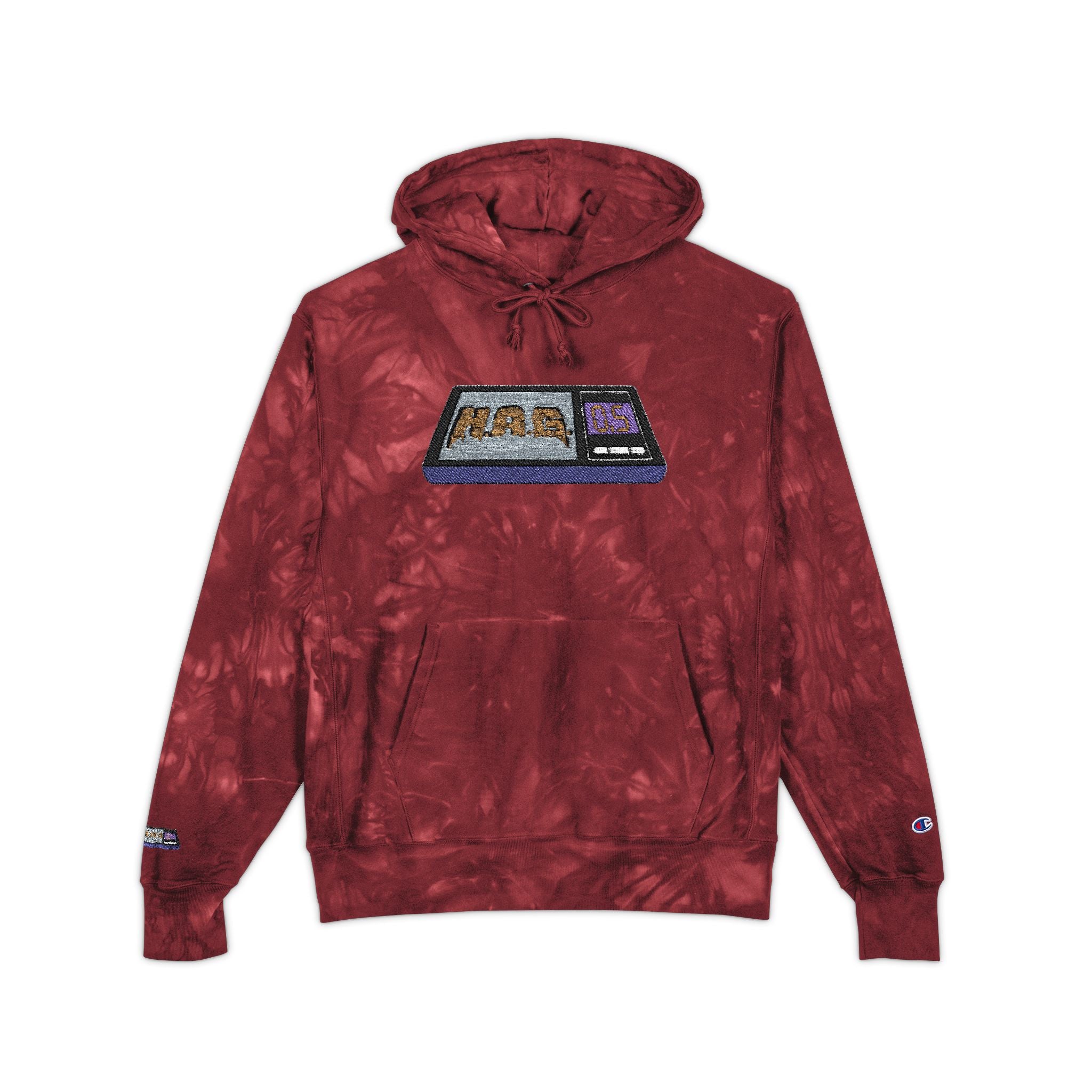 Tie-Dye H.A.G. Embroidered Hoodie