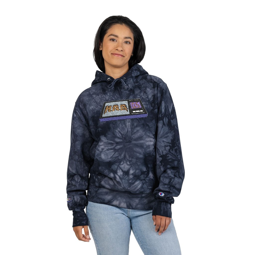 Tie-Dye H.A.G. Embroidered Hoodie