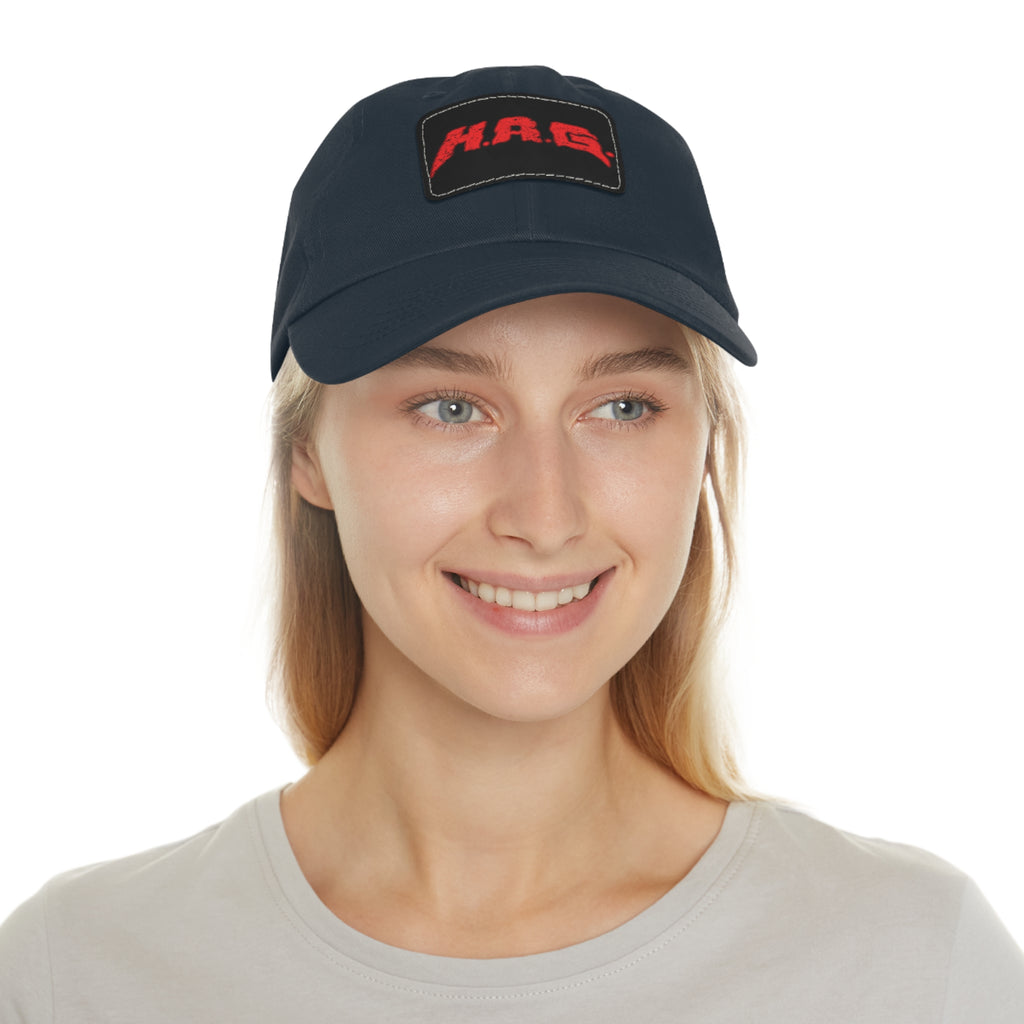 H.A.G. Leather Patch Dad Hat
