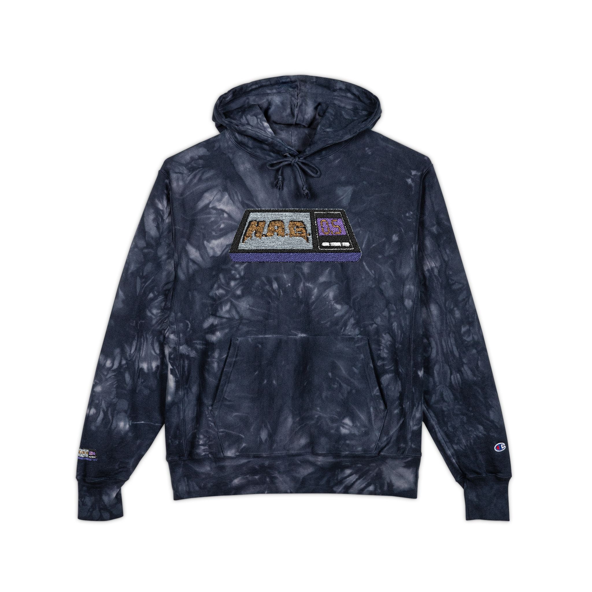 Tie-Dye H.A.G. Embroidered Hoodie