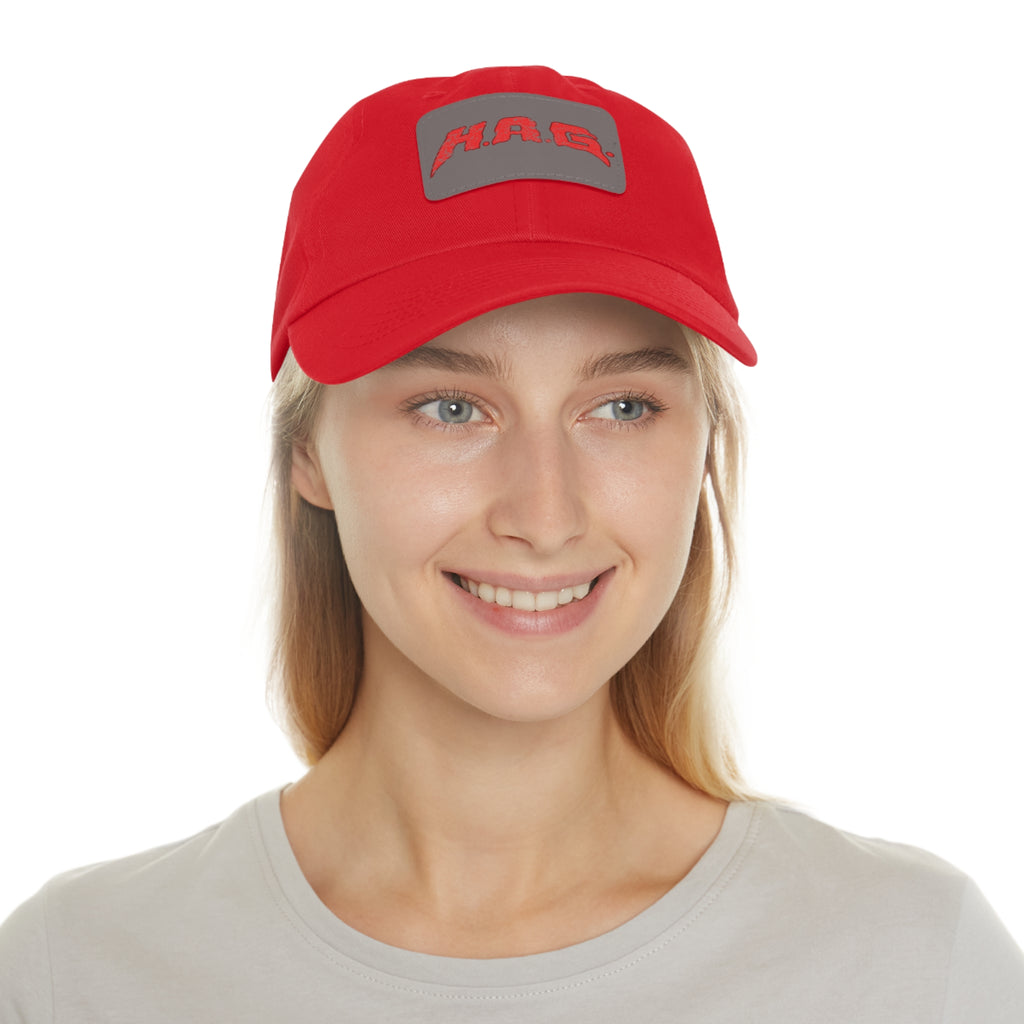 H.A.G. Leather Patch Dad Hat