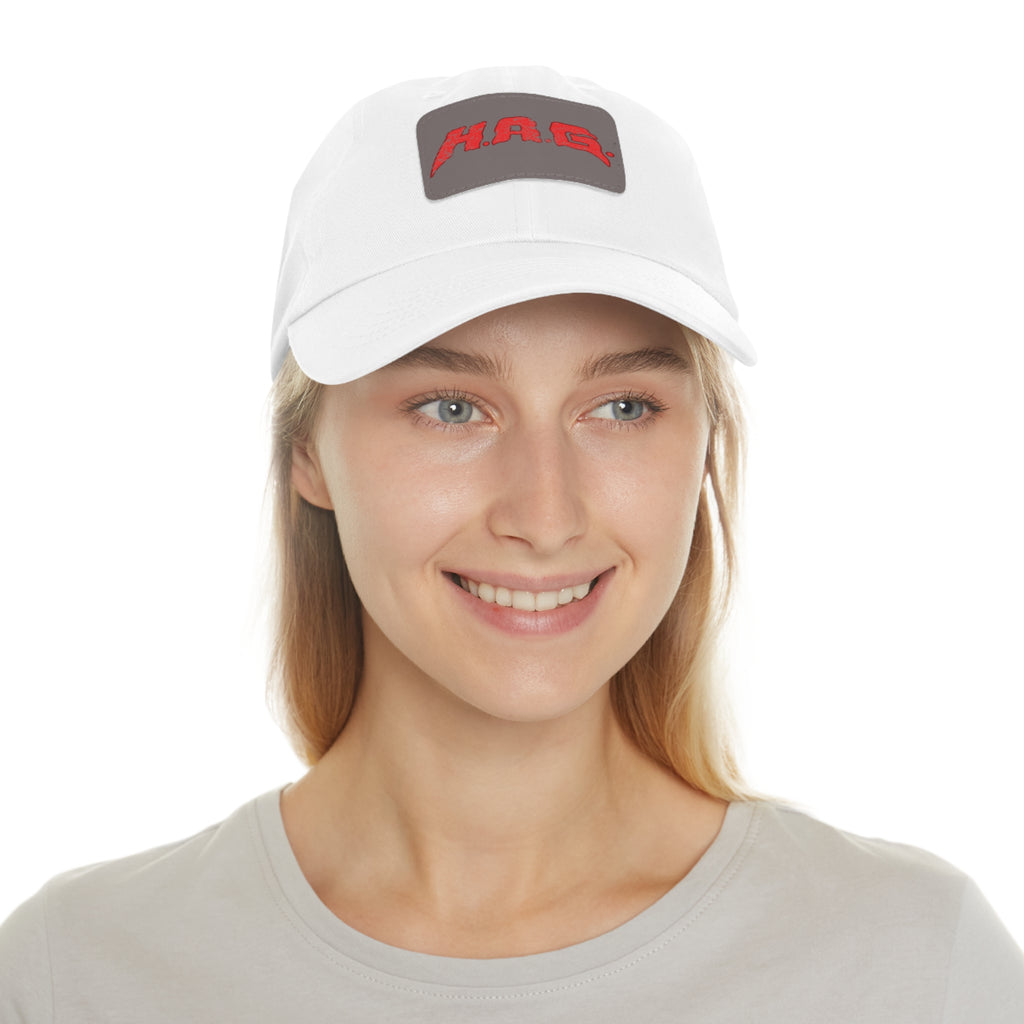 H.A.G. Leather Patch Dad Hat