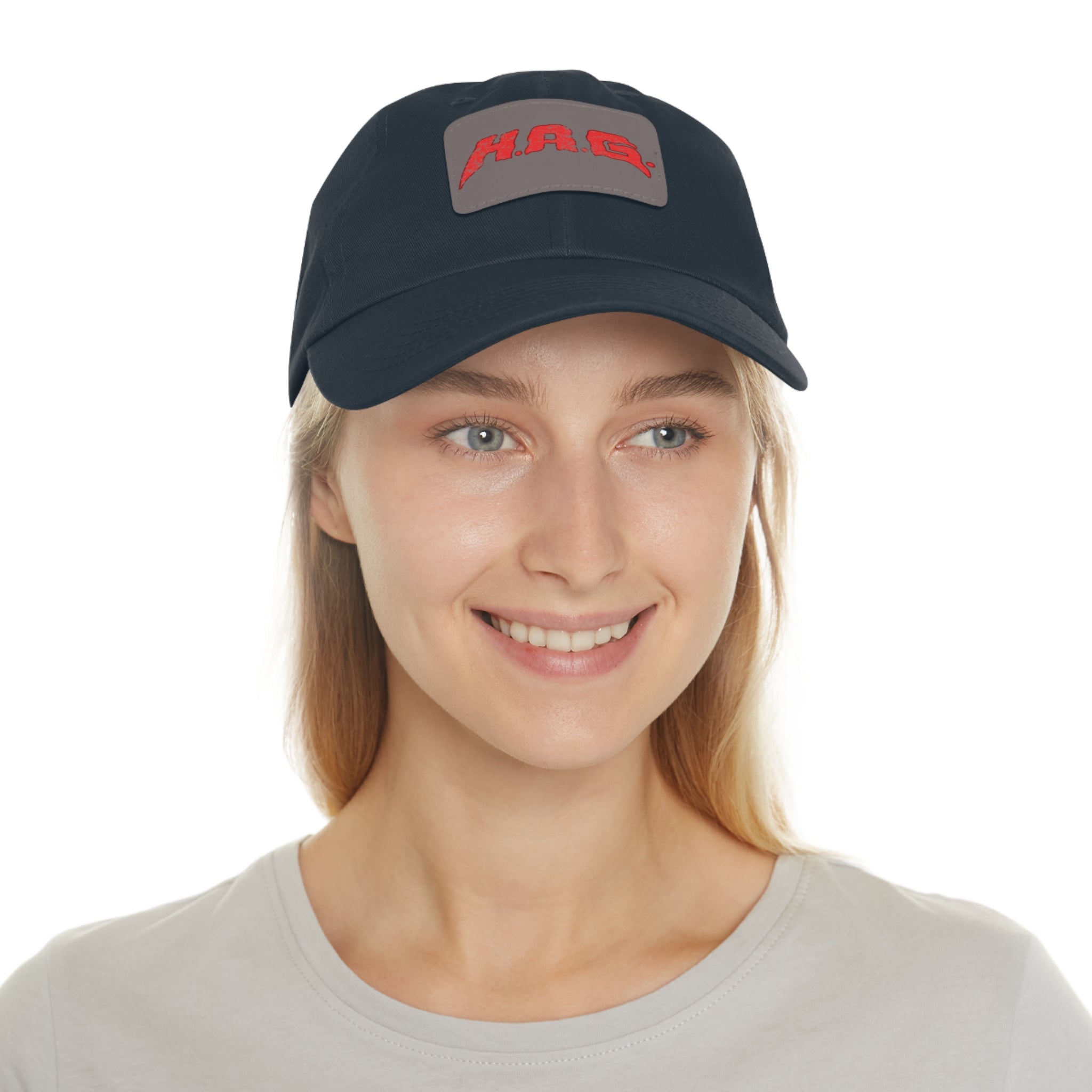 H.A.G. Leather Patch Dad Hat