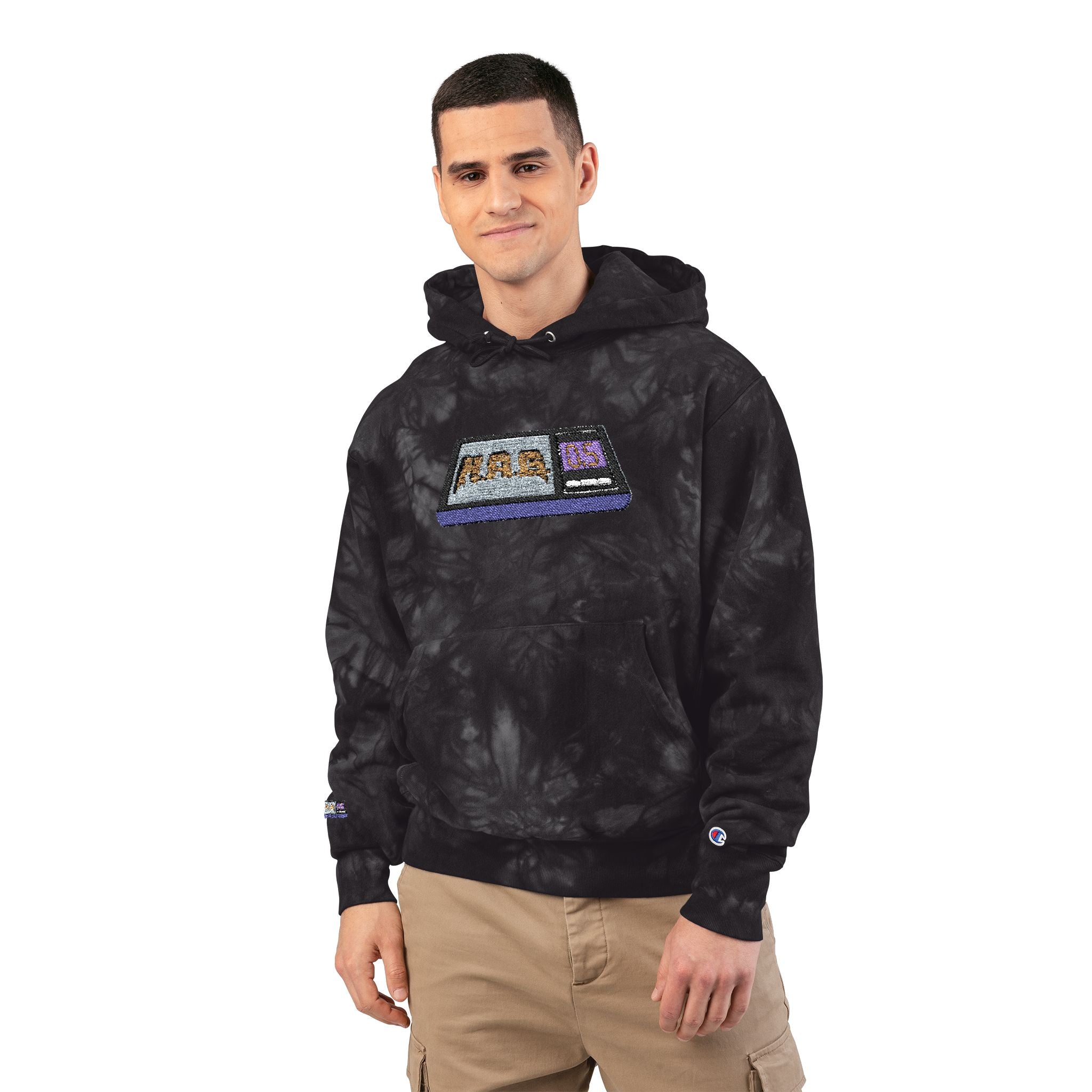 Tie-Dye H.A.G. Embroidered Hoodie