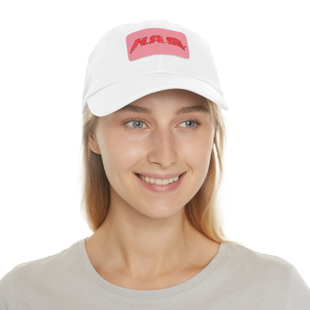 H.A.G. Leather Patch Dad Hat
