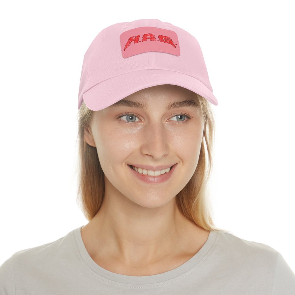 H.A.G. Leather Patch Dad Hat