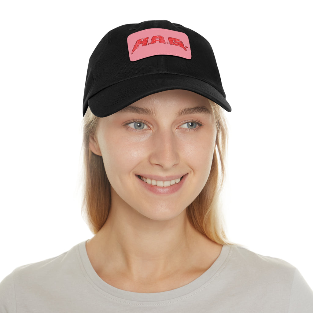 H.A.G. Leather Patch Dad Hat