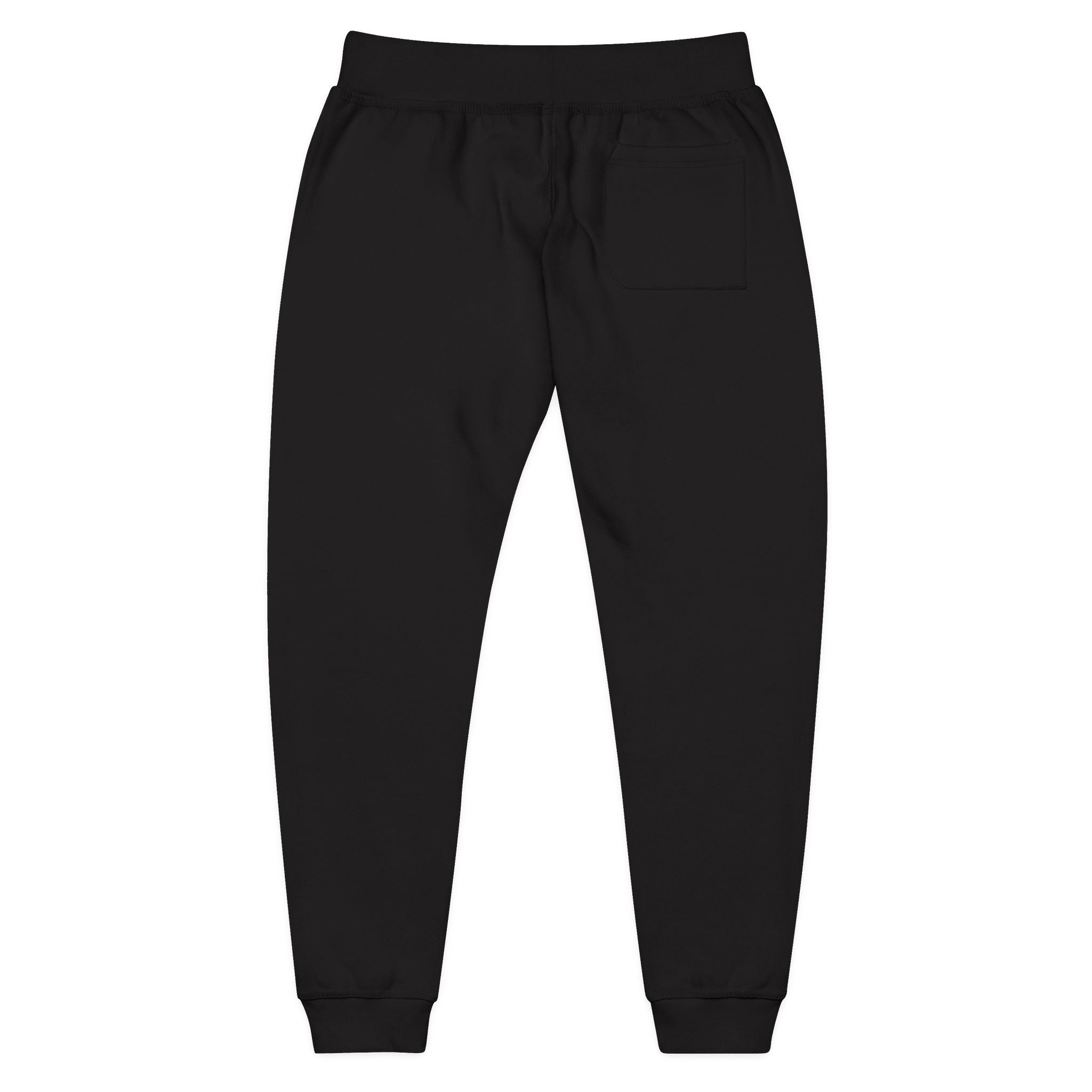 Embroidered  H.A.G. White Fleece Joggers