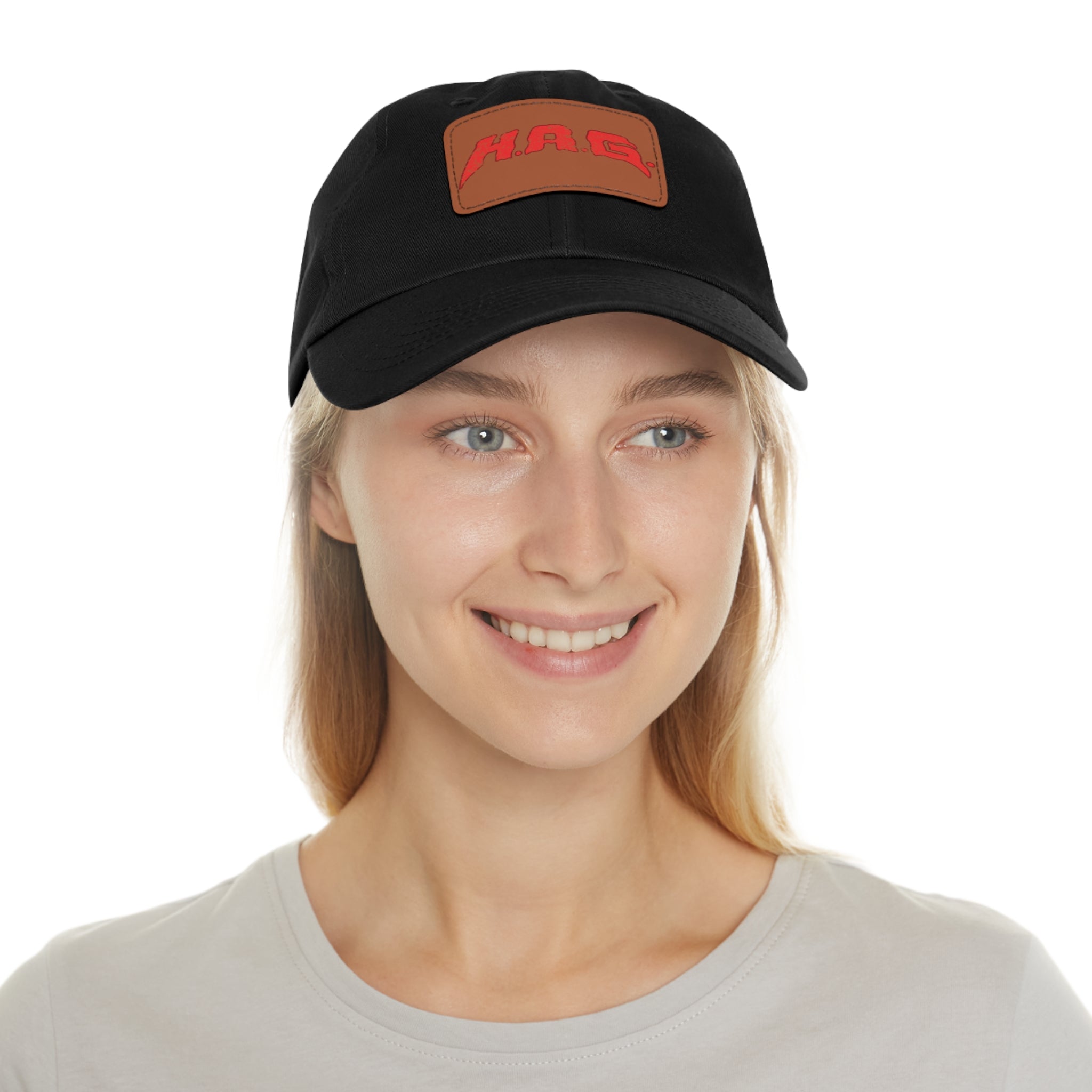 H.A.G. Leather Patch Dad Hat