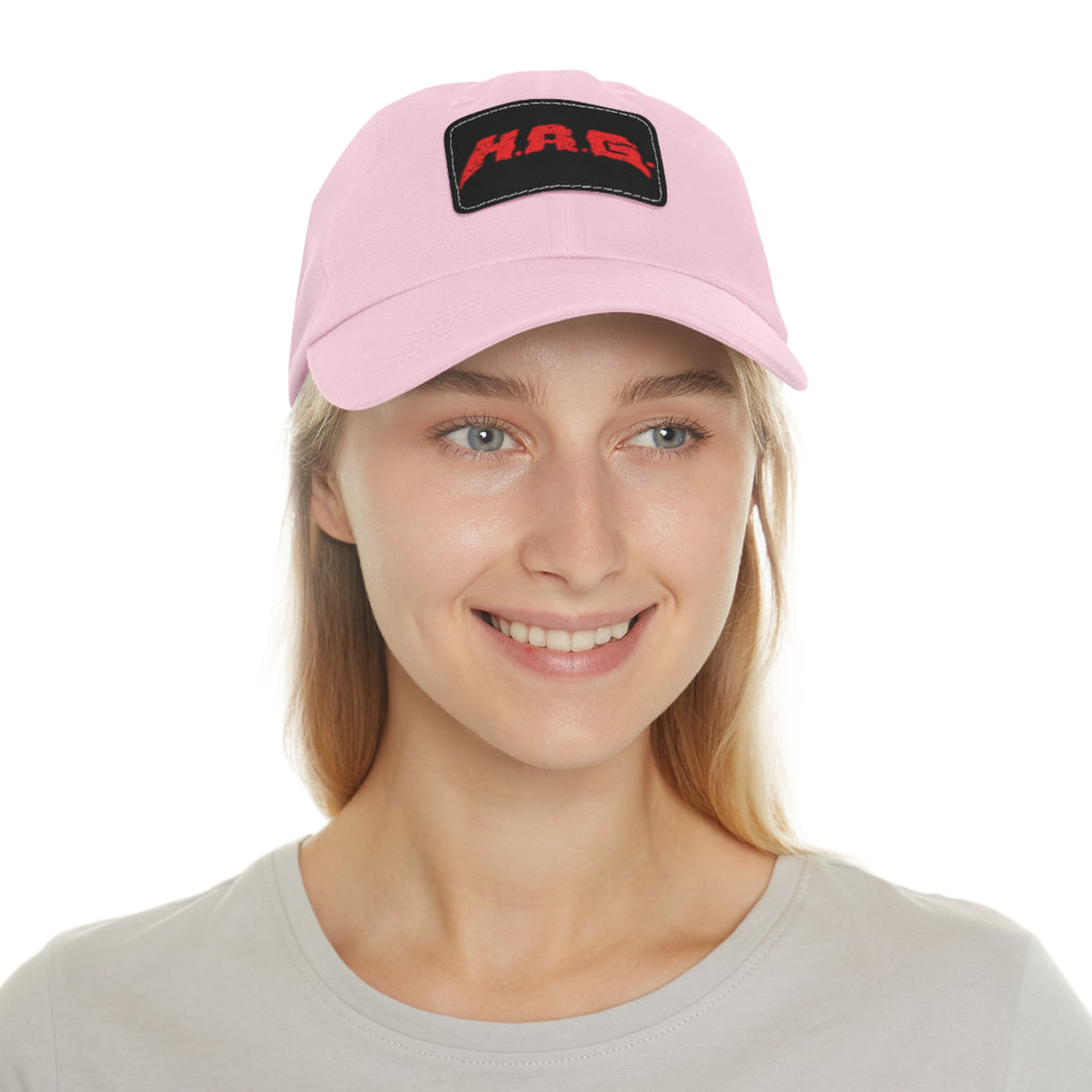 H.A.G. Leather Patch Dad Hat