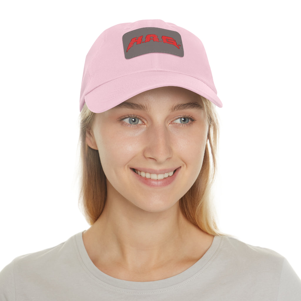 H.A.G. Leather Patch Dad Hat