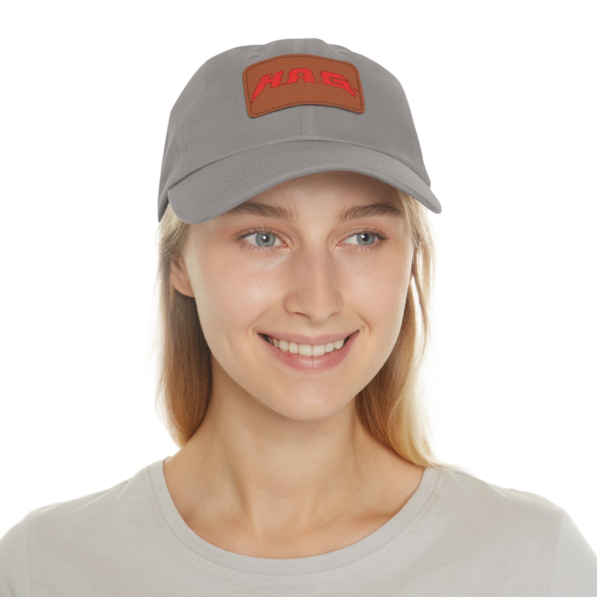 H.A.G. Leather Patch Dad Hat