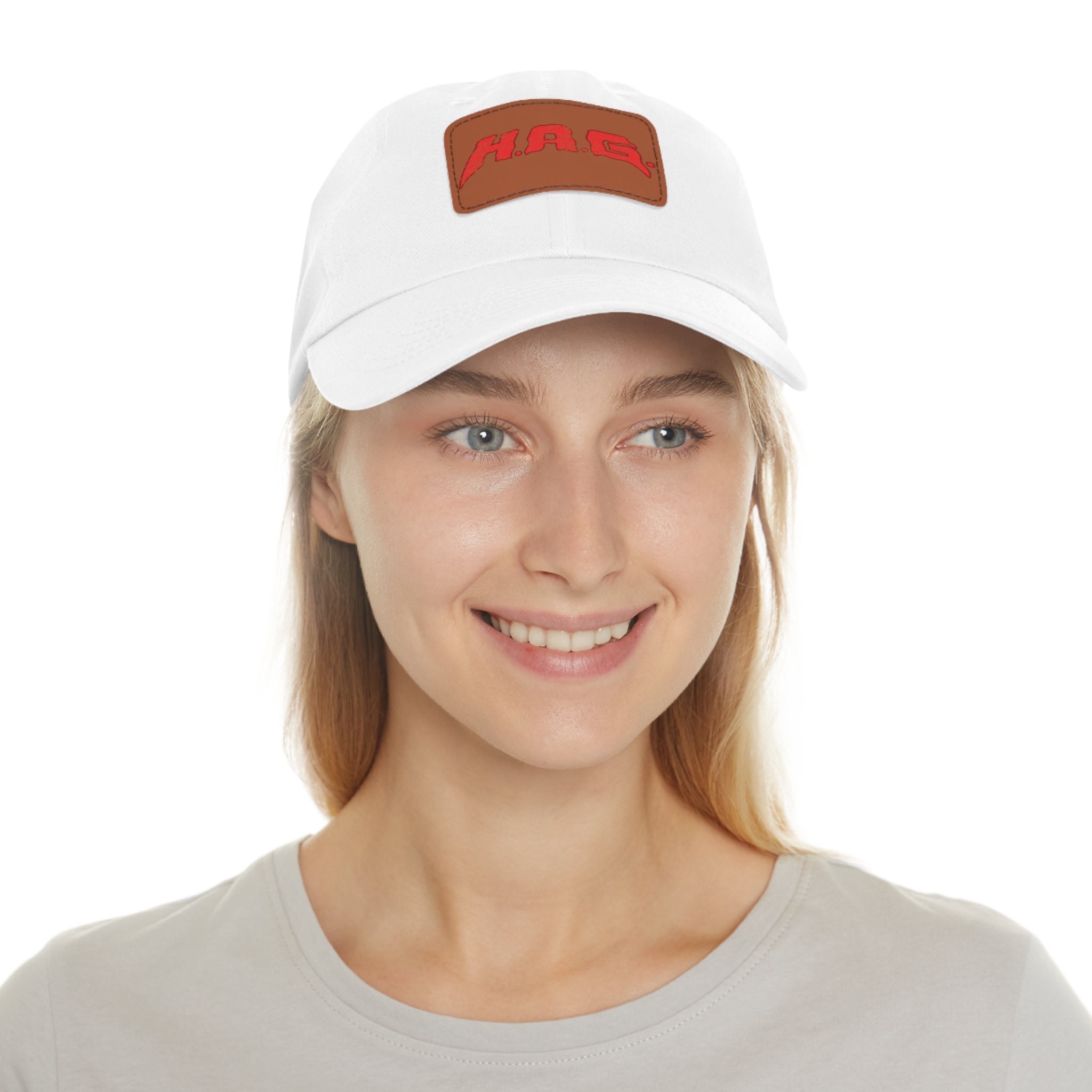 H.A.G. Leather Patch Dad Hat