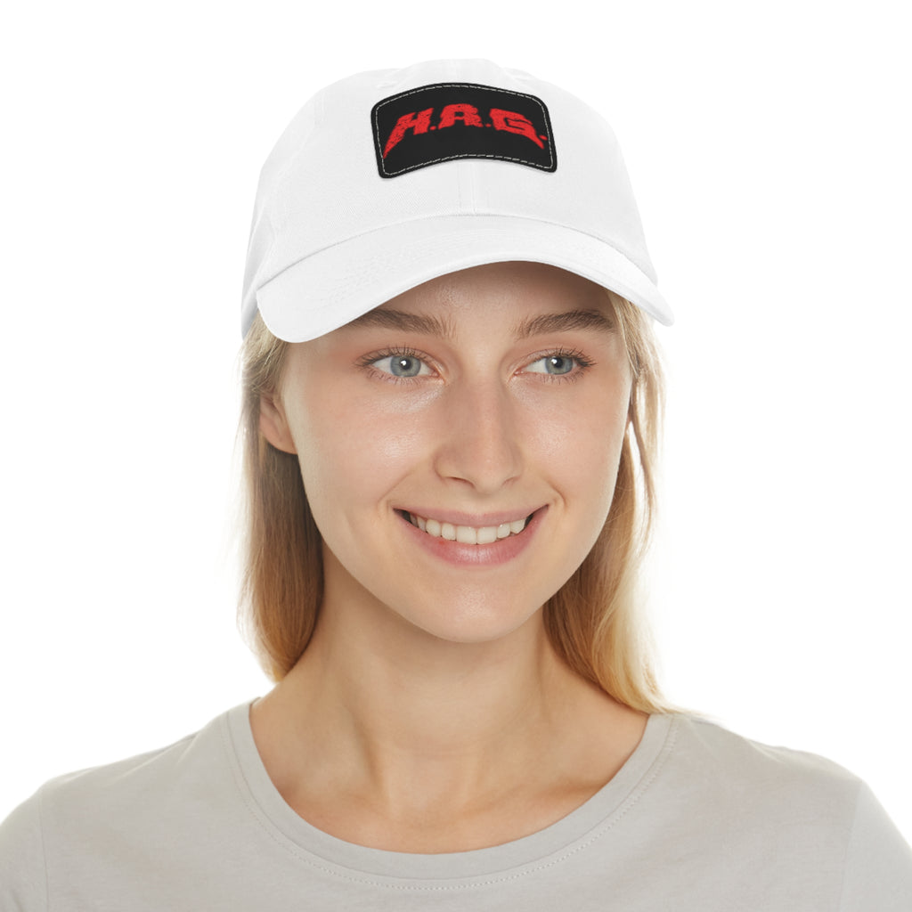 H.A.G. Leather Patch Dad Hat