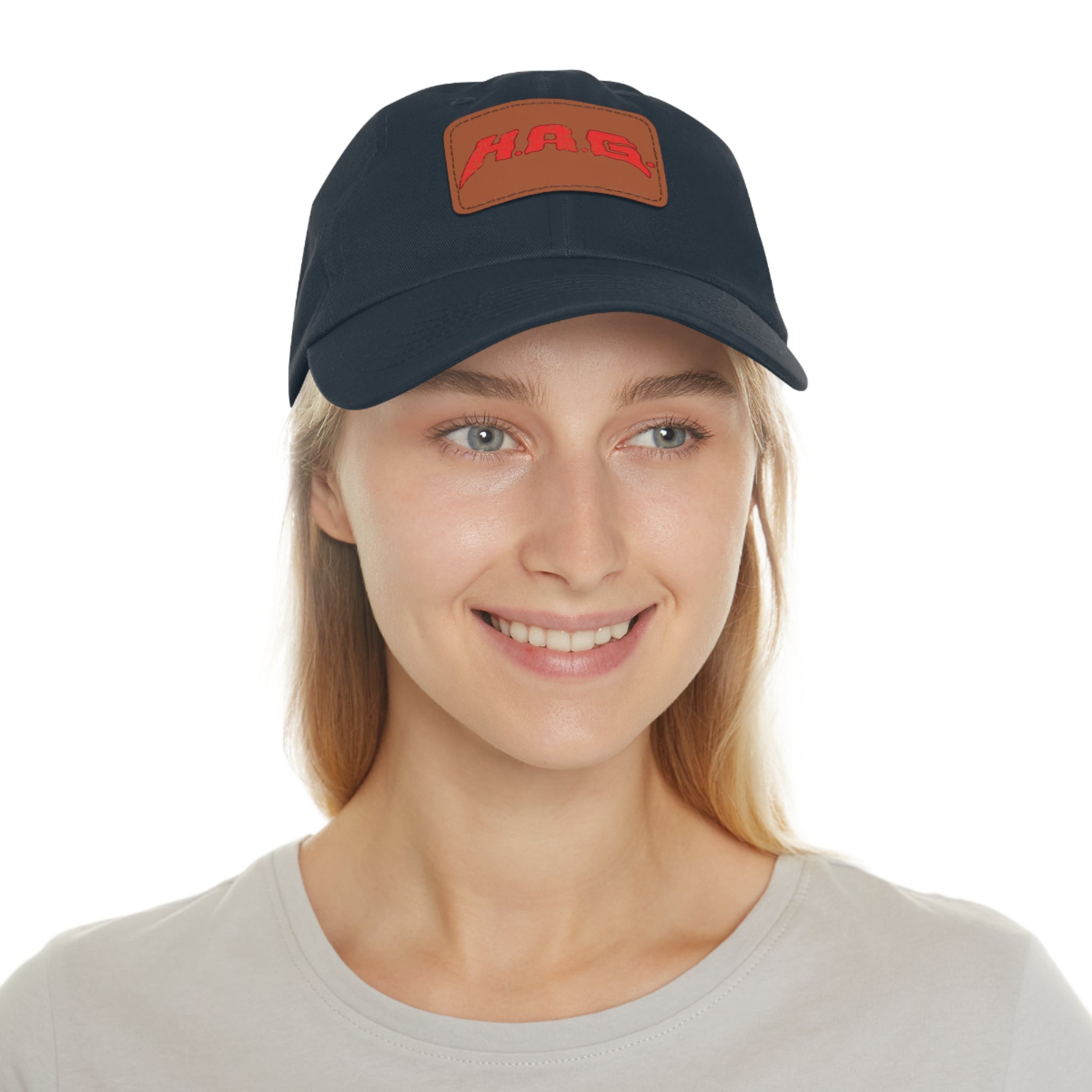 H.A.G. Leather Patch Dad Hat