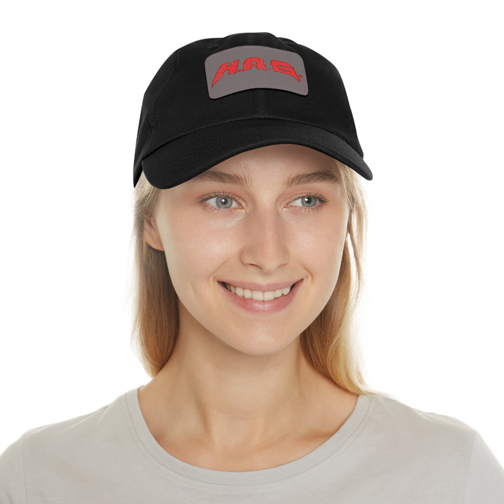 H.A.G. Leather Patch Dad Hat