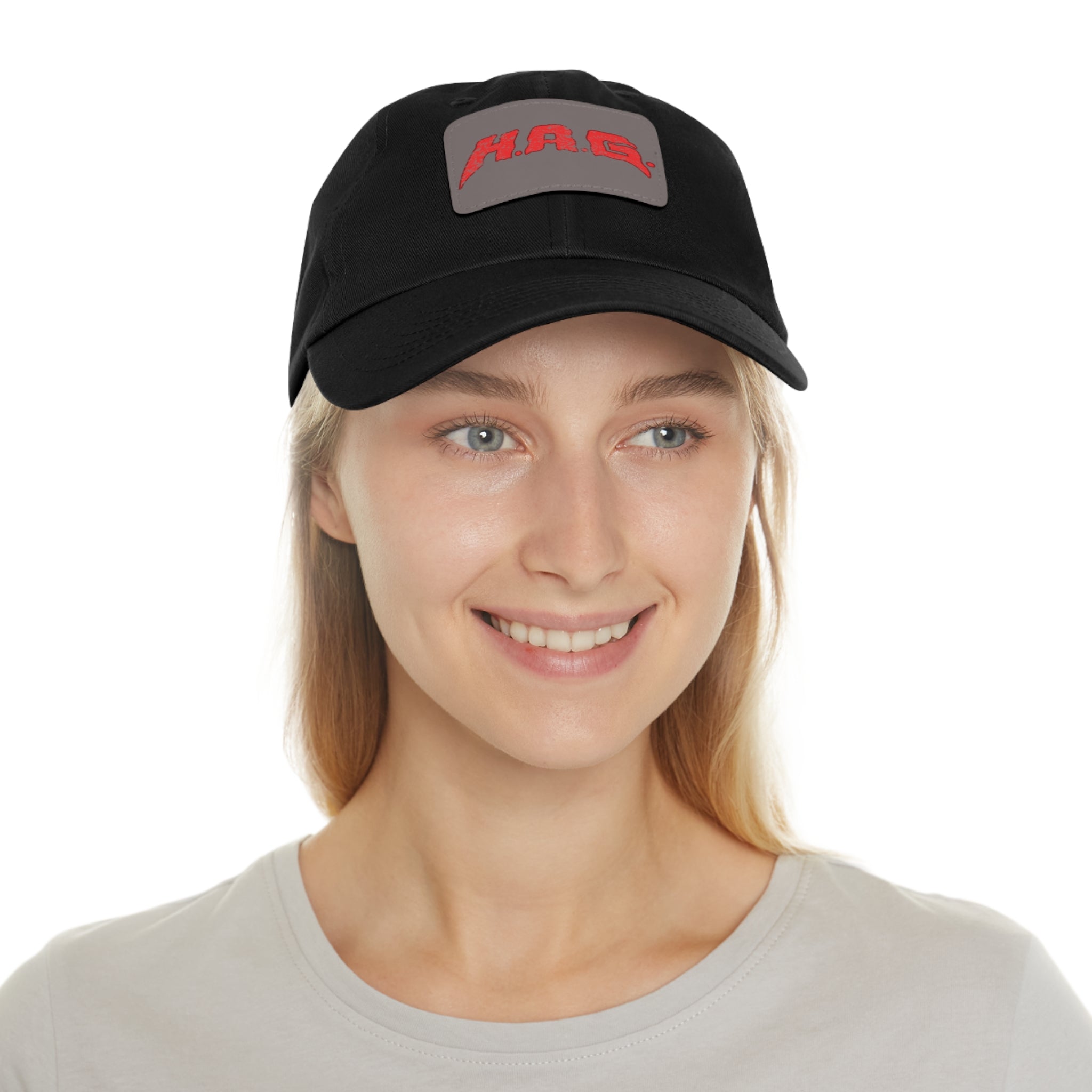 H.A.G. Leather Patch Dad Hat
