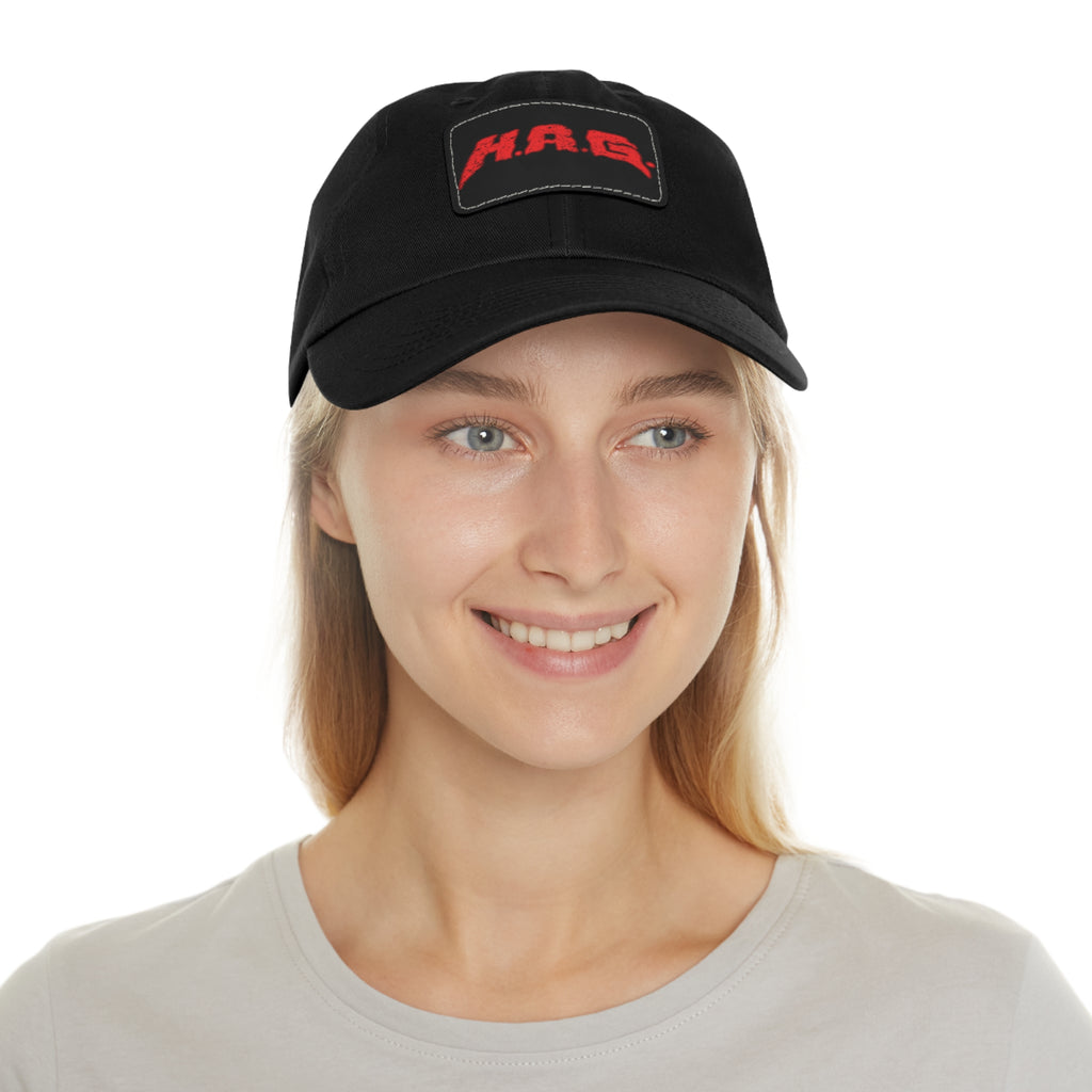 H.A.G. Leather Patch Dad Hat