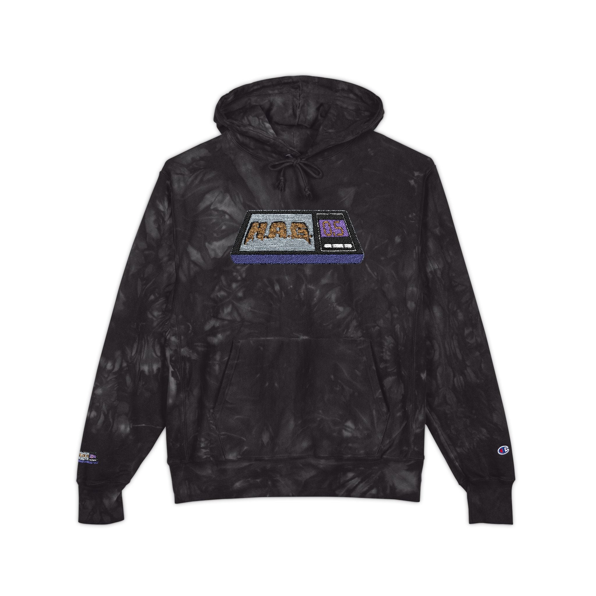 Tie-Dye H.A.G. Embroidered Hoodie