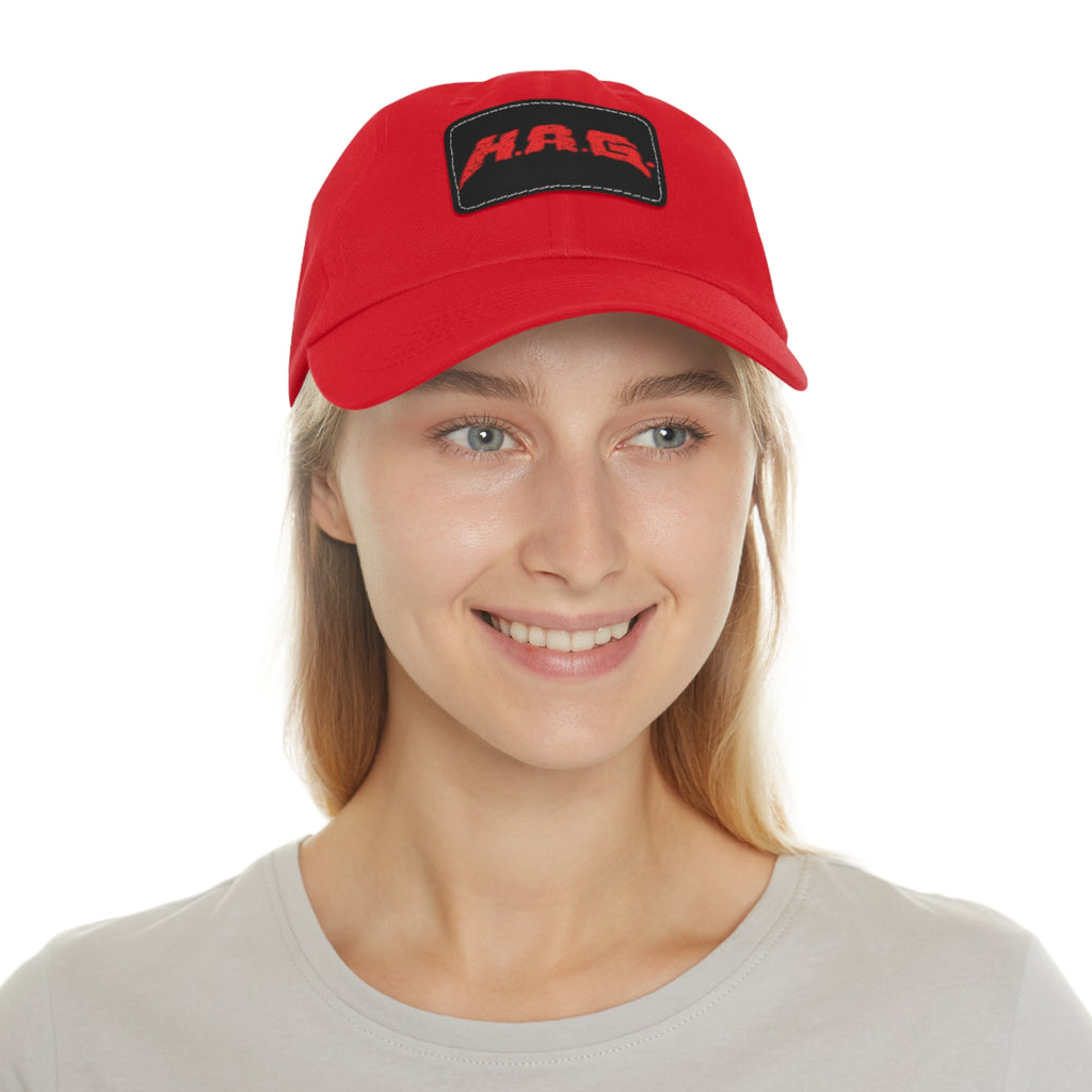 H.A.G. Leather Patch Dad Hat